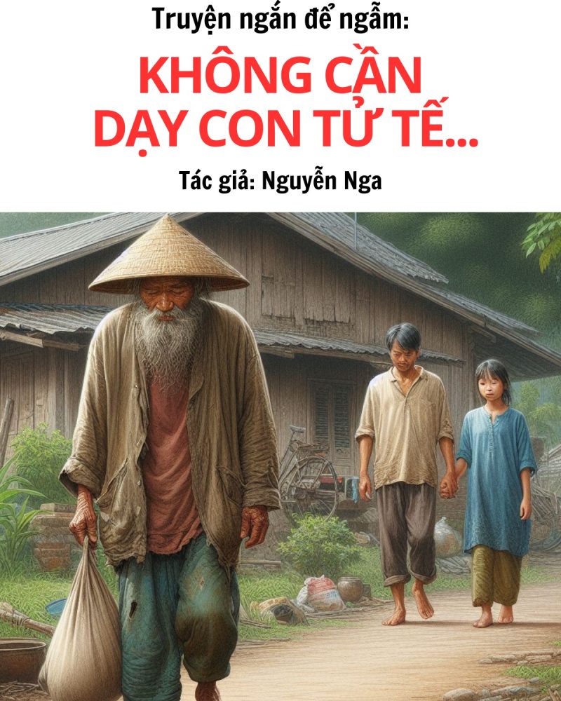 Truyện ngắn để ngẫm: Không Cần Dạy Con Tử Tế - Tác giả Nguyễn Nga 1 truyện ngắn hay của tác giả Nguyễn Nga tựa đề Không cần dạy con tử tế