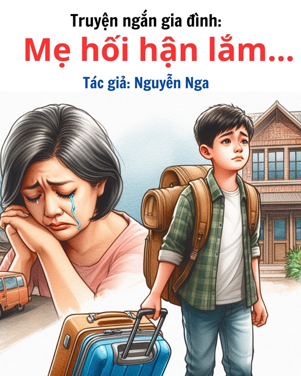 Truyện ngắn chủ đề gia đình: MẸ HỐI HẬN LẮM - TÁC GIẢ NGUYỄN NGA 1 Truyện ngắn chủ đề gia đình: MẸ HỐI HẬN LẮM - TÁC GIẢ NGUYỄN NGA