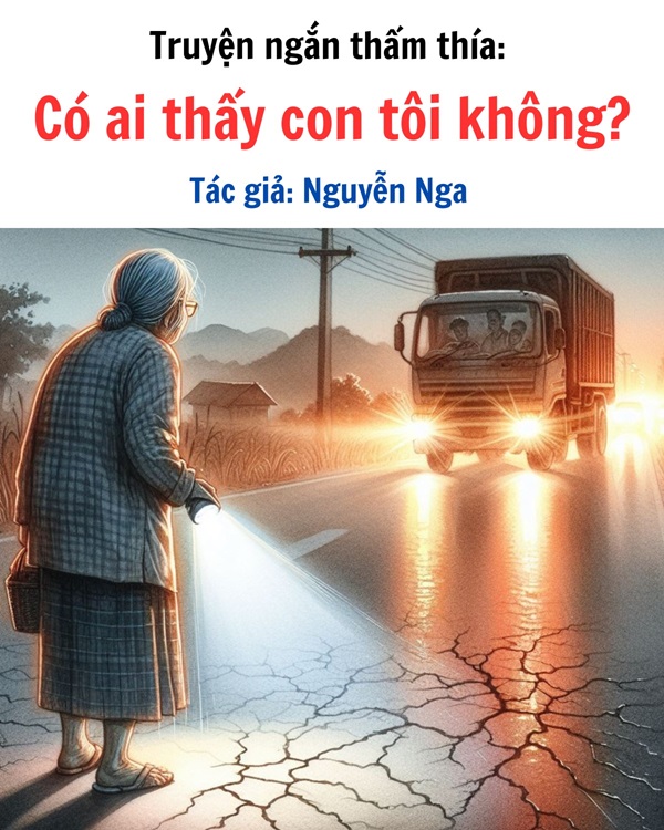 Truyện ngắn cuộc sống hay cảm động: CÓ AI THẤY CON TÔI KHÔNG - TÁC GIẢ NGUYỄN NGA 1 Truyện ngắn cuộc sống hay cảm động: CÓ AI THẤY CON TÔI KHÔNG - TÁC GIẢ NGUYỄN NGA