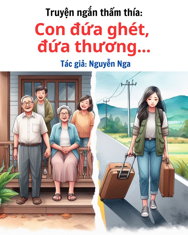 Truyện ngắn thấm thía: CON ĐỨA GHÉT, ĐỨA THƯƠNG - TÁC GIẢ NGUYỄN NGA 1 truyện ngắn của tác giả Nguyễn Nga tựa đề Con đứa ghét đứa thương