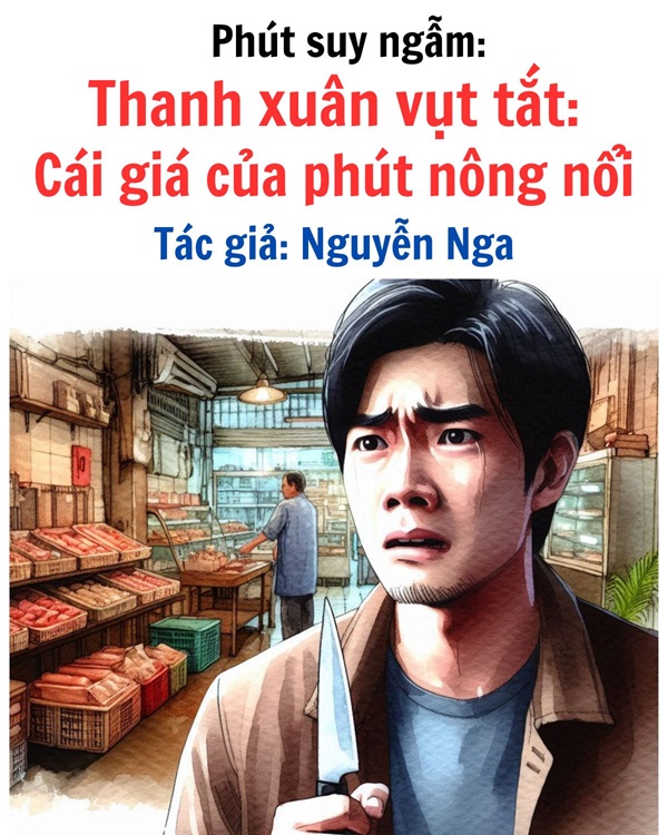 Thanh Xuân Vụt Tắt: Cái Giá Của Phút Nông Nổi - Tác giả Nguyễn Nga 1 phút suy ngẫm cái giá của phút nông nổi tác giả Nguyễn Nga