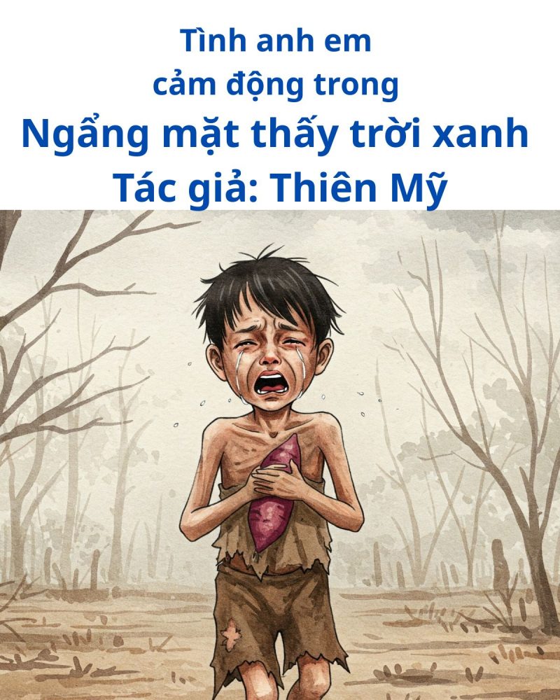 Tình Anh Em Cảm Động Rơi Nước Mắt Trong Ngẩng Mặt Thấy Trời Xanh Của Thiên Mỹ 1 tiểu thuyết ngẩng mặt thấy trời xanh của thiên mỹ
