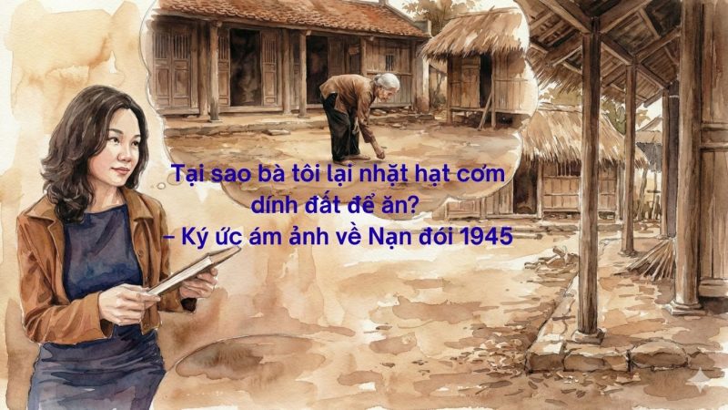 Tại sao bà tôi lại nhặt hạt cơm dính đất để ăn? – Ký ức ám ảnh về Nạn đói 1945 1 KÝ ỨC NẠN ĐÓI NĂM 1945 QUA CÂU CHUYỆN CỦA BÀ