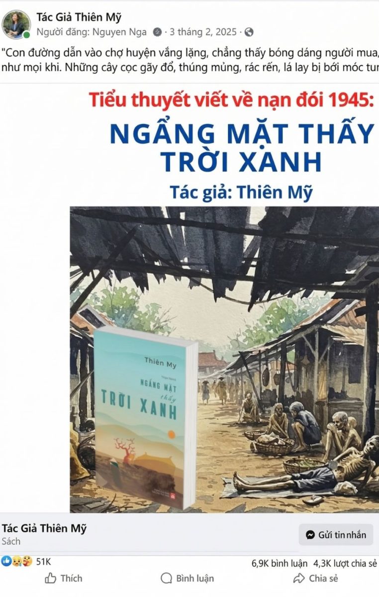 review tác phẩm Ngẩng mặt thấy trời xanh của Thiên Mỹ
