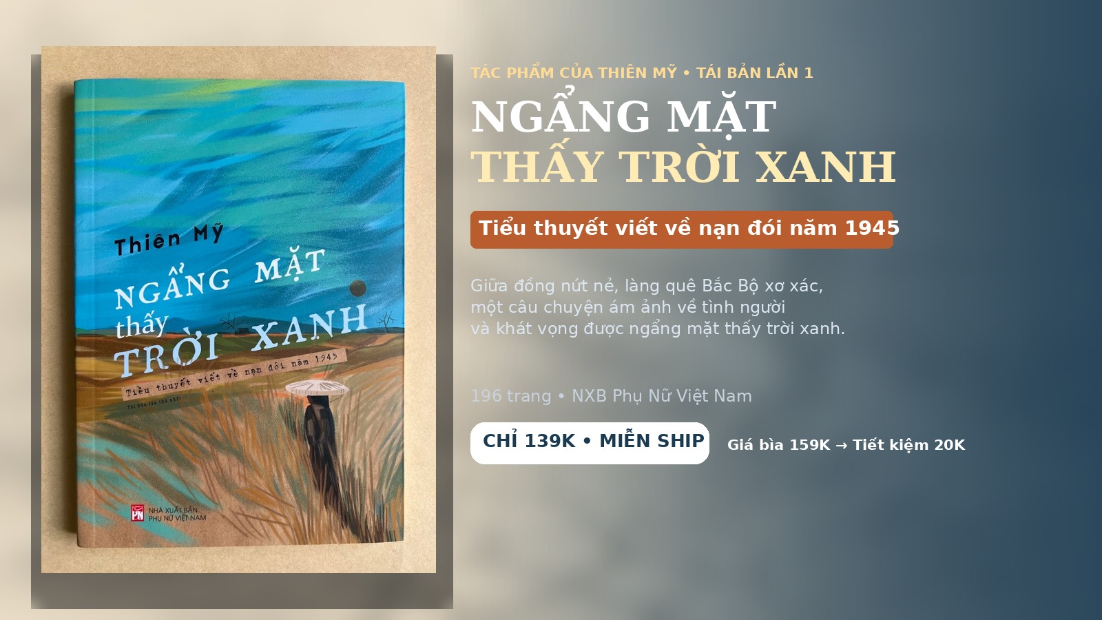 ĐỌC THỬ NGẨNG MẶT THẤY TRỜI XANH - CHƯƠNG 1: ĐIỀM BÁO 1 Bìa sách Ngẩng mặt thấy trời xanh Thiên Mỹ
